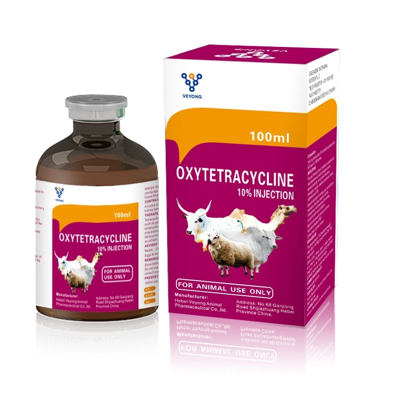 La medicina veterinaria del 50% de Clorhidrato de oxitetraciclina (HCl) la inyección de China fábrica de productos farmacéuticos