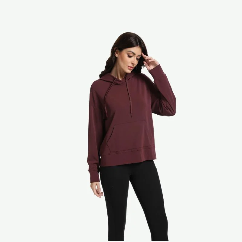 Wholesale/Supplier High quality/High cost performance  Cotton Hoodie Custom Knitted Viscose Organic Women's Hoodies