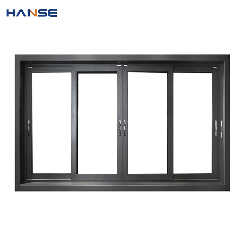 Modern Metal Doors and Windows Villa Aluminium Profiles Frame Double Glazed Glass Sliding Window
