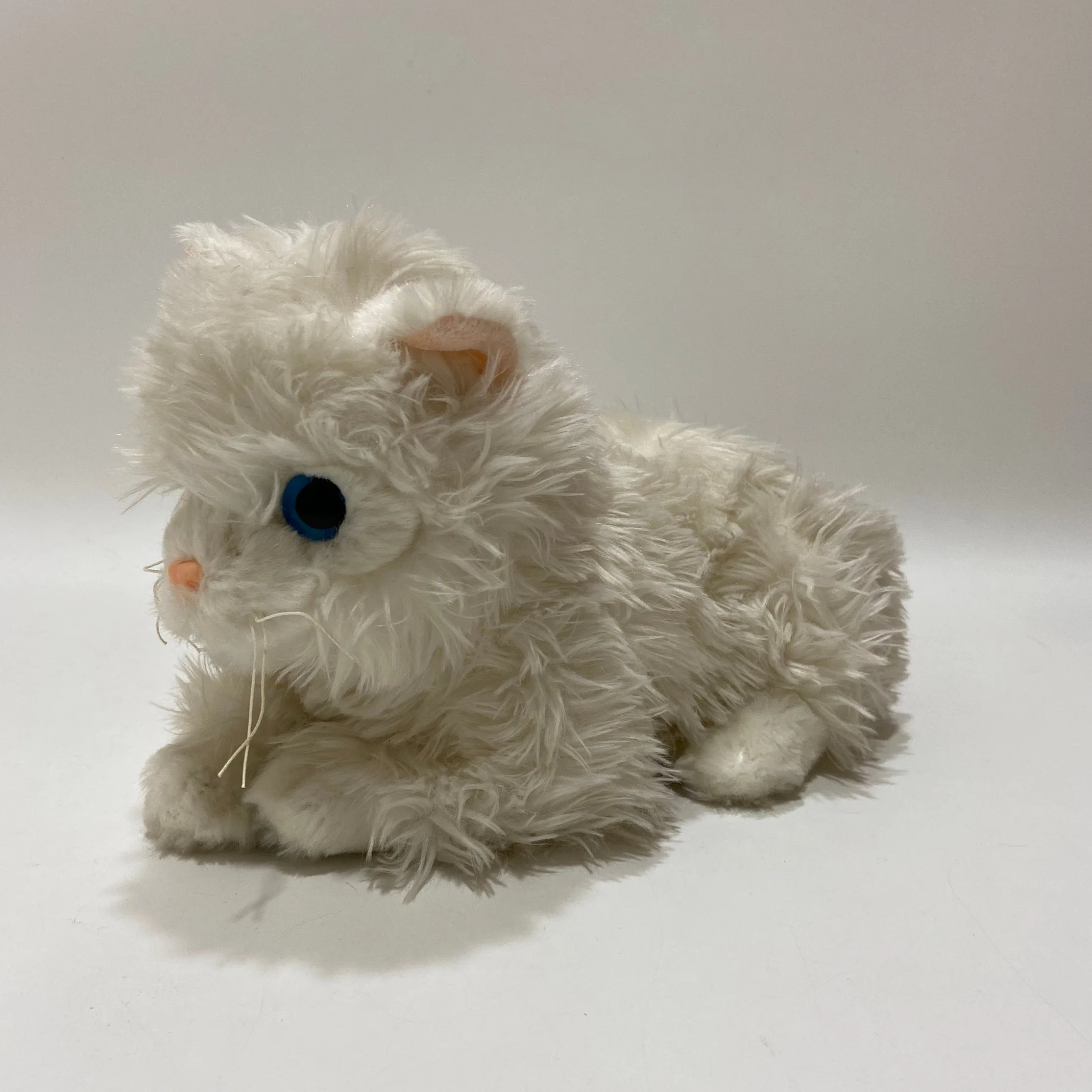 25 cm matériau recyclé écologique peluche chat réaliste Adorable peluche Kitty cadeau éducatif et promotionnel pour tous les âges