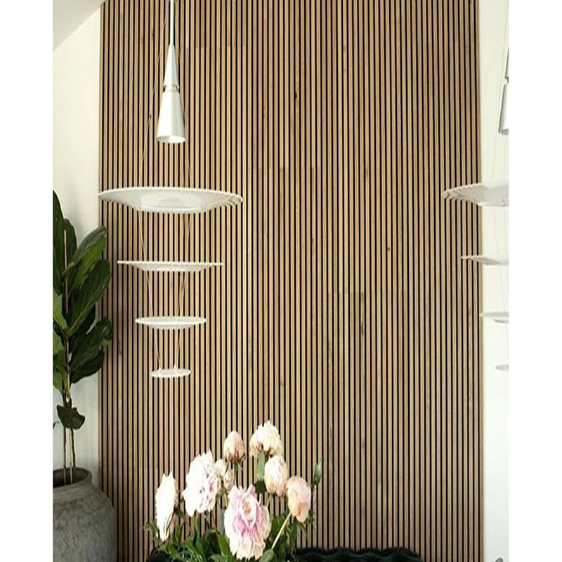 Home Decor 60X240cm Acoustic Panel Wooden Black Akupanel Felt Base Board for England Market