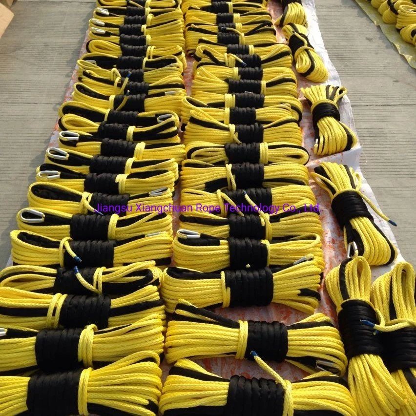 Synthetic Pulling Winch Line Electric 100%UHMWPE 12-Strand Recovery Cable