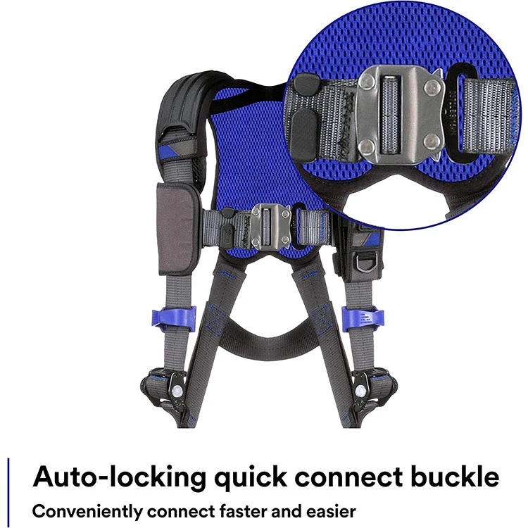 Fall Protection Industry Back D-Ring Auto Locking Quick Connect Safety Belt