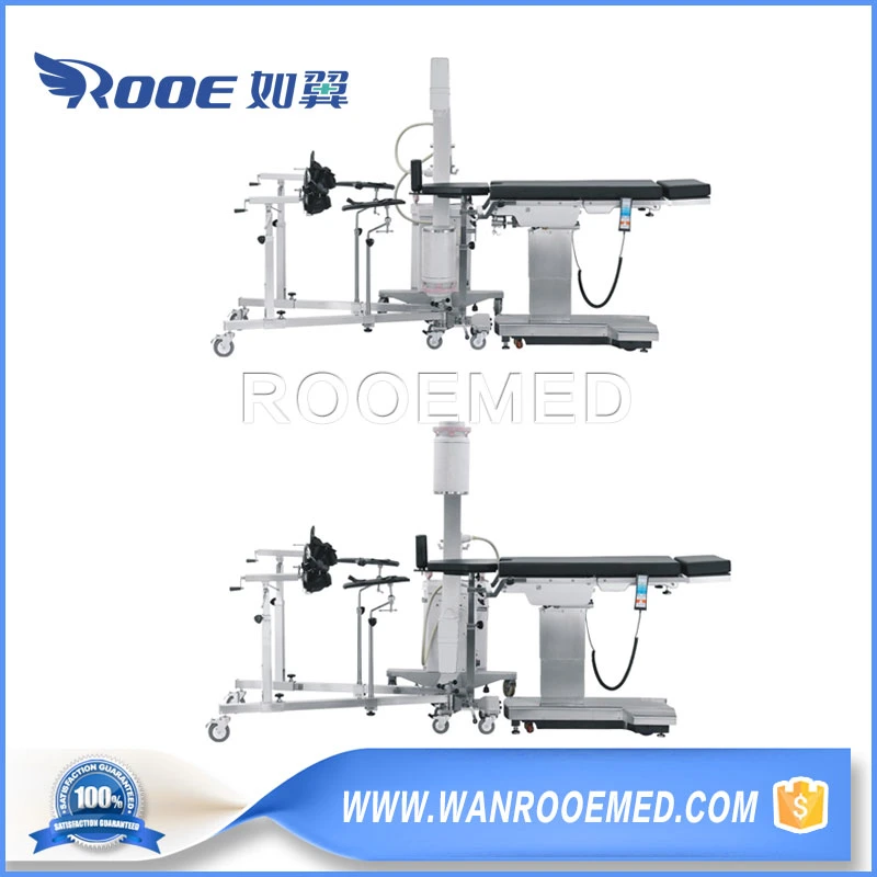 304 Stainless Steel Electro-Hydraulic Urological Theatre Operating Surgical Table with Waist Bridge