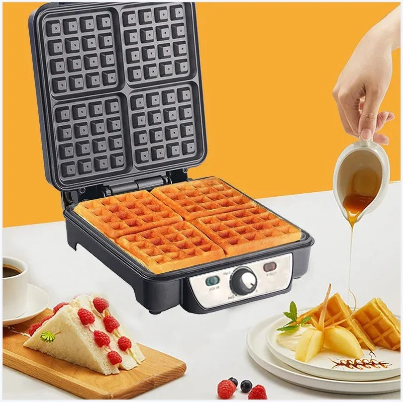 1200W 4 Square Electric Waffle Maker