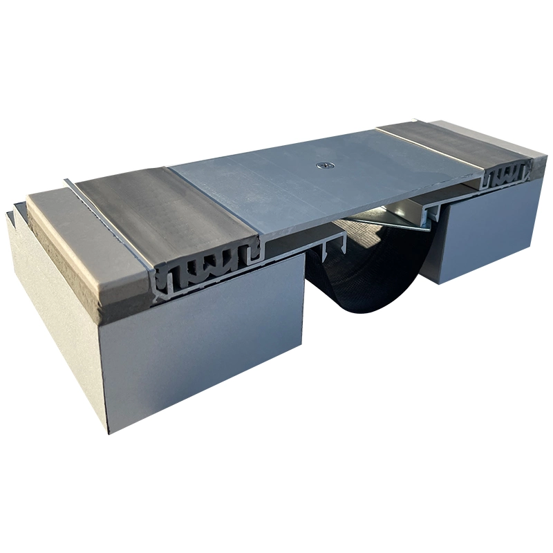 Boden Zweireihig Flache Expansion Joint Abdeckung Aluminium Metall Gummi Erweiterungsgelenk