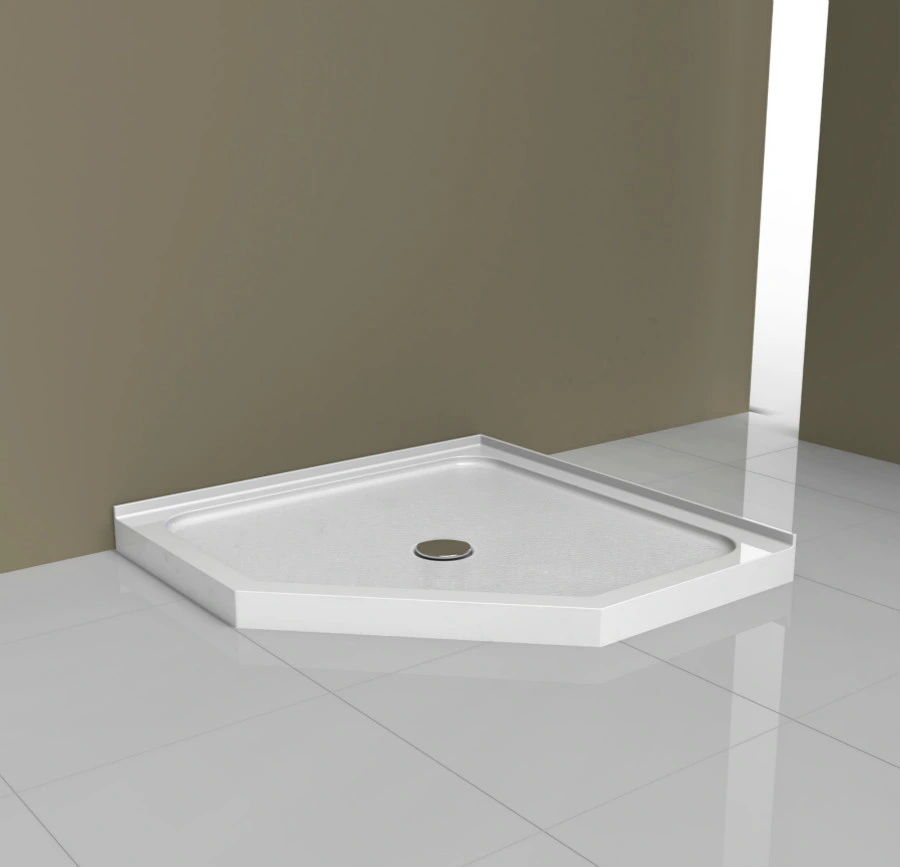 Neo-Angle Acrylic Shower Tray with Flange