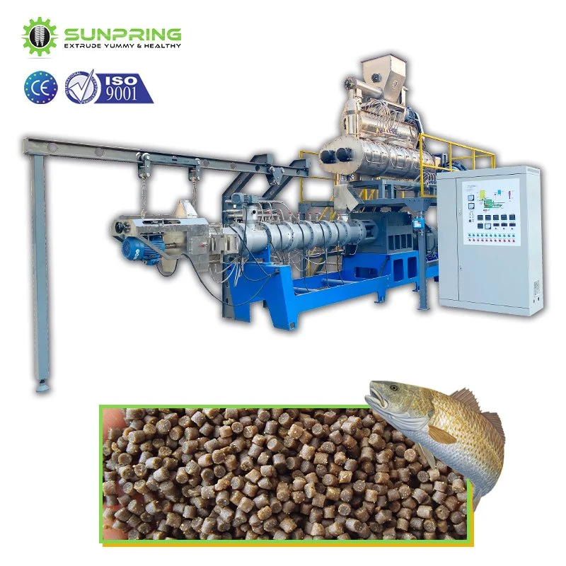 Livraison rapide Small-Floating-Fish-Feed-Extruder-Machine + aliments pour poissons flottant Feed Pellet Machine + les poissons se nourrissent de la machine pour l'usage agricole