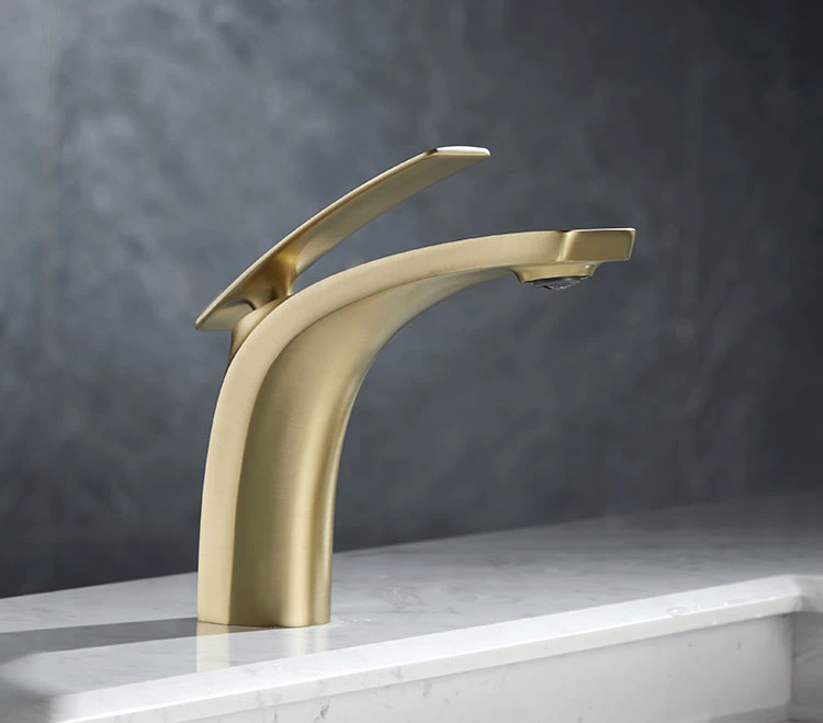 Schönes Design Luxus Massives Messing Nickel Gold Finish Waschbecken Wasserhähne Für Mischbatterie