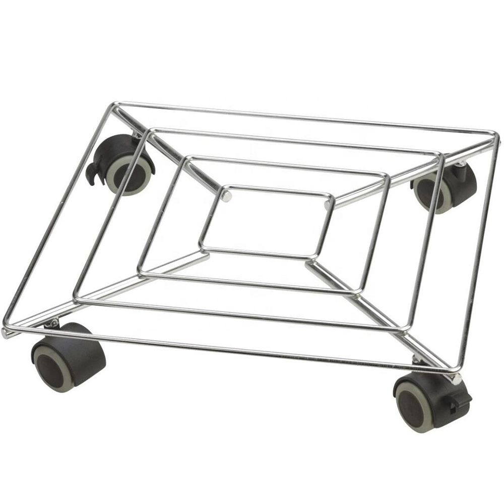 Plant Trolley with Wheel Metal Stand for Garden Plant Pot