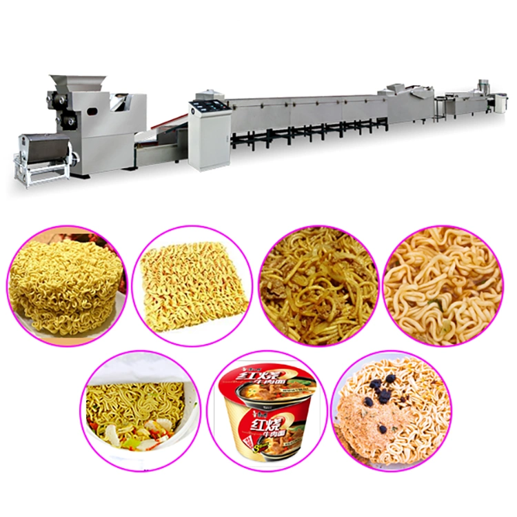 Fritos Fideos Instantáneos Automática Industrial Línea de producción de fideos instantáneos que hace la máquina completamente automática de fideos instantáneos Maker máquina