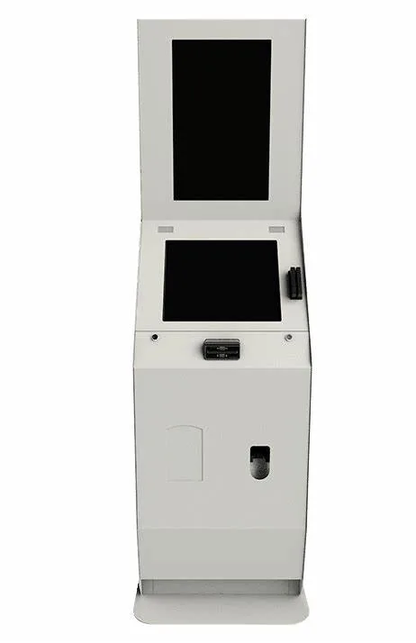 Vertical LCD Touch Screen Library Kiosk for Book Checking