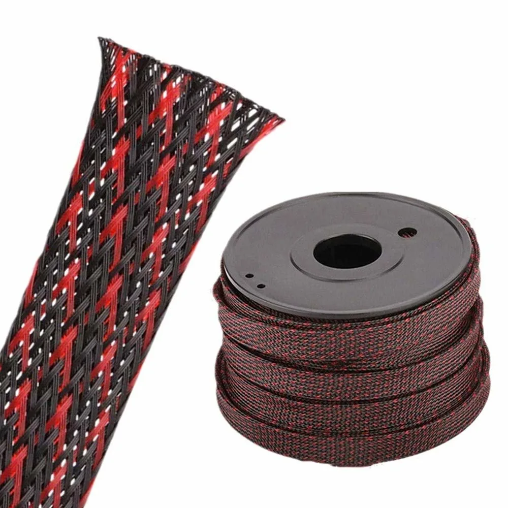 Multi-Color Pet Braided Cable Braided Sleeving Black Used for Computer Power Cord