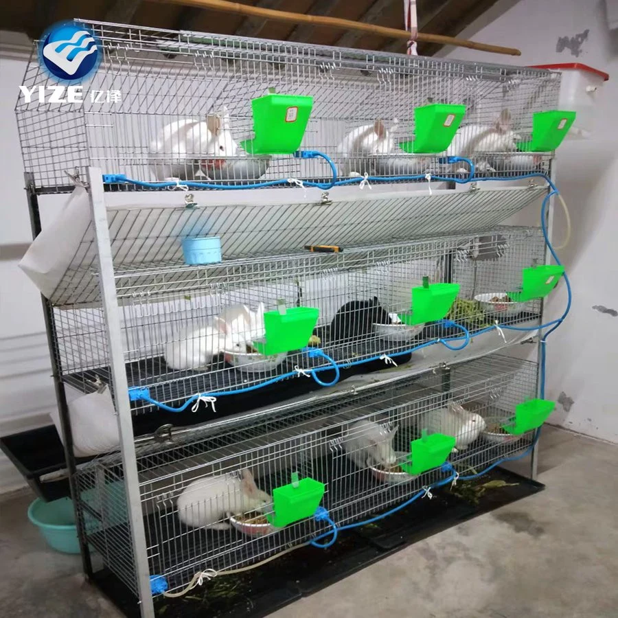 4 Tier 24 Tür Rabbit Cage zum Verkauf kommerzielles Kaninchen Käfig