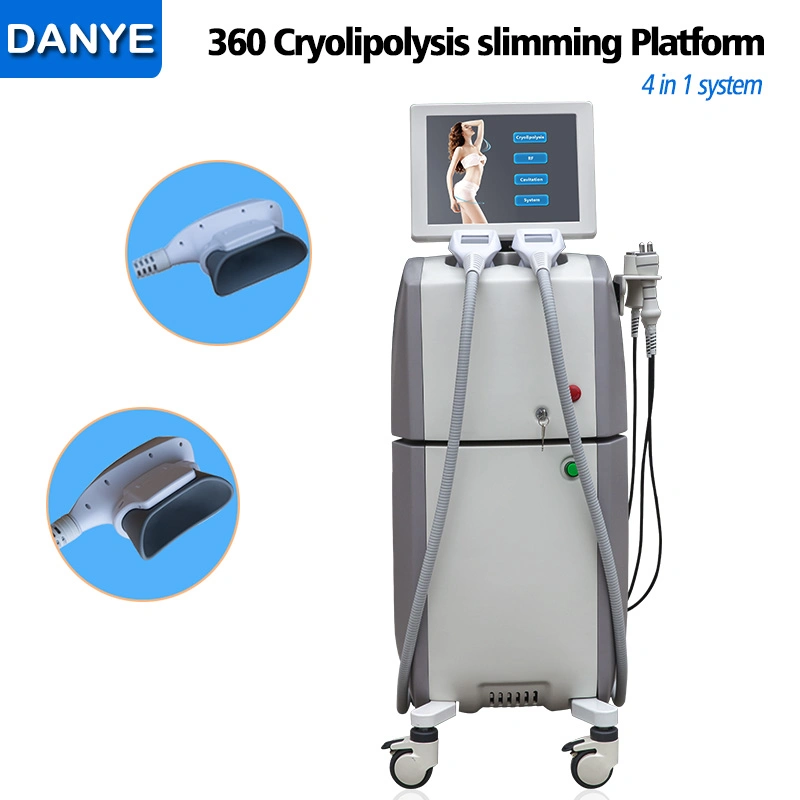360 corps Cryolipolysis façonner la beauté de l'équipement pour la perte de poids avec deux poignées de gel Cryo Fat