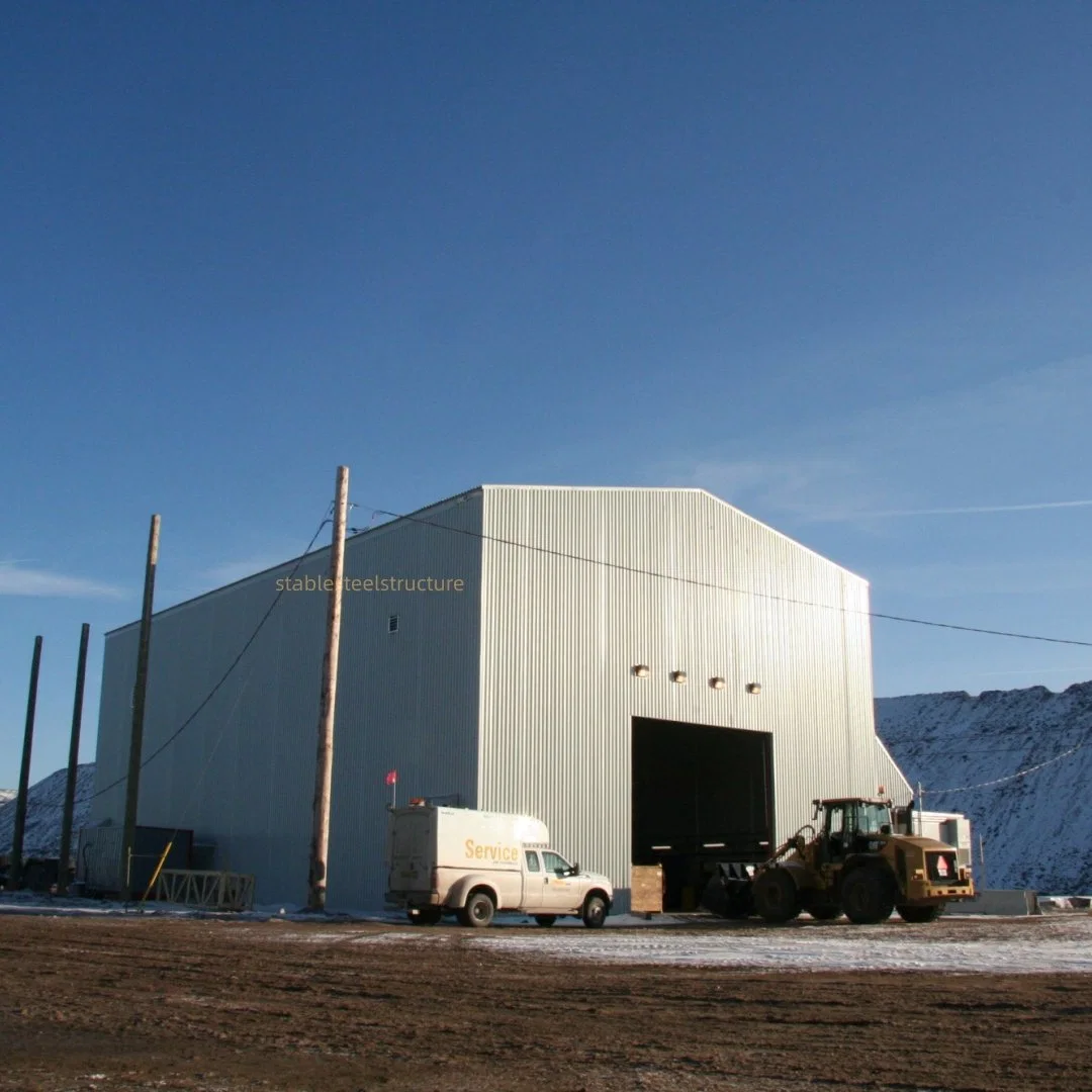 Licht Prefab Metall Hangar Halle Stahl Struktur Lagerhaus Bau Fertiggebäude