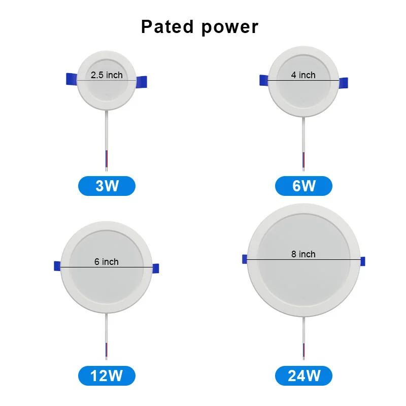 Surface Mounted Round Square 6 12 18 24 Watt LED Panel Light