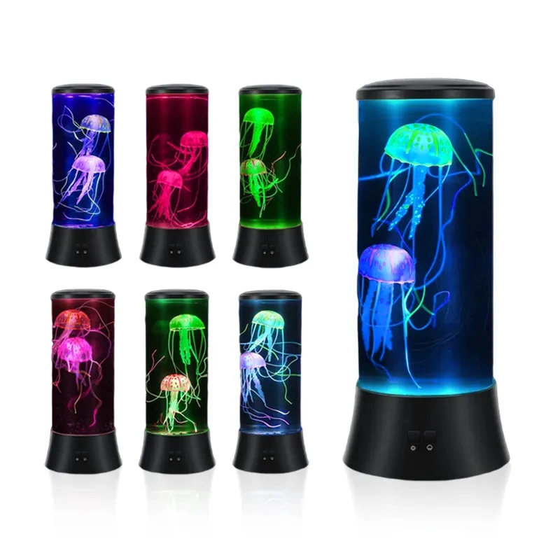 Fábrica Atacado Hot Sales Night Light Cor mudando humor Jellyfish Lâmpada