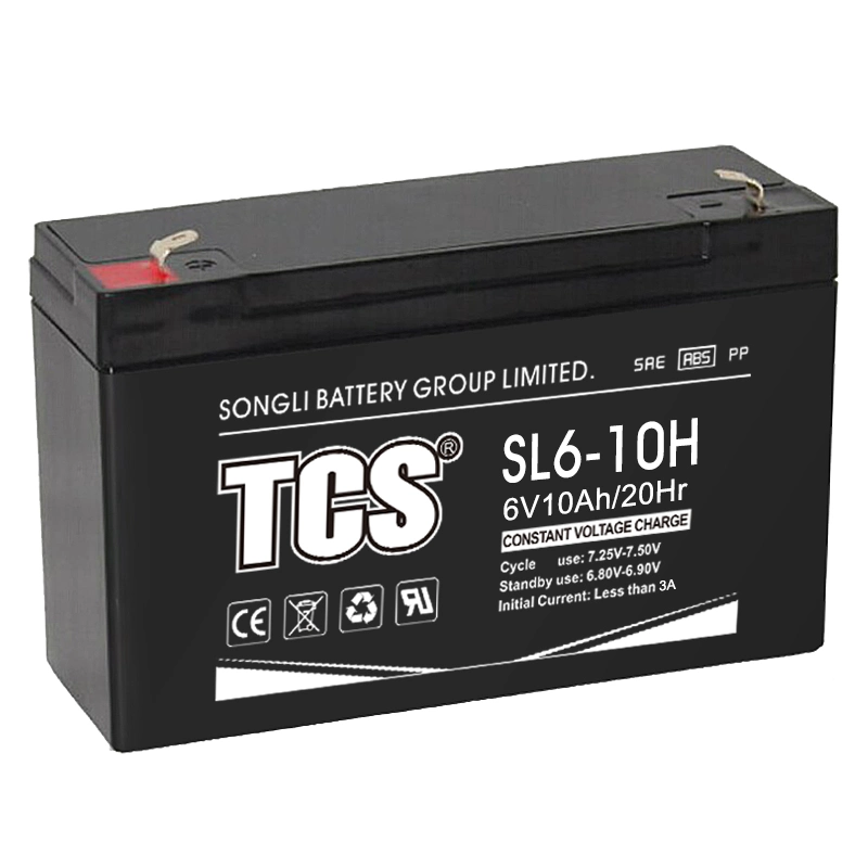 Tcs Support Batterie Toy Car DC 6V Rechargeable Solar Storage 10ah 20hr Seal Lead Acid Battery for Alarm Systems