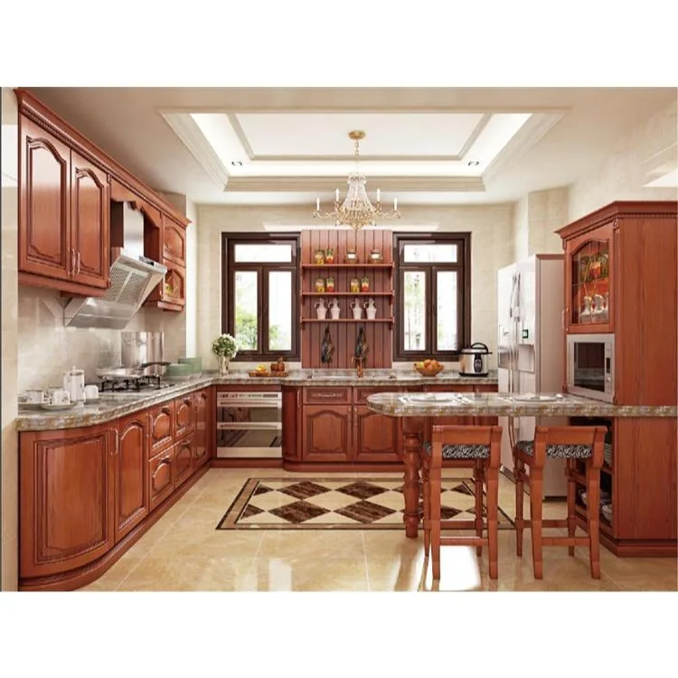 Cbmmart High End Solid Wood Kitchen Cabinet Customzied Style