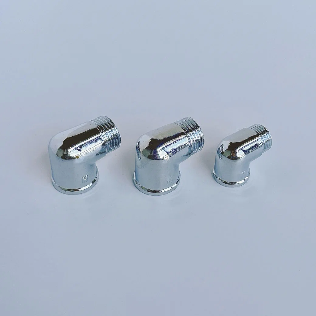 Chrome Plated Forged Plumbing Pipe Fittings Brass Equal Tee Female Thread Fittings