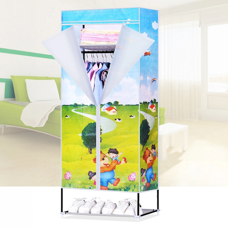 Thick Steel Portable Foldable Wardrobe Kids Folding Cupboard Wardrobe Clothes Cabinet for Bedroom Living Room