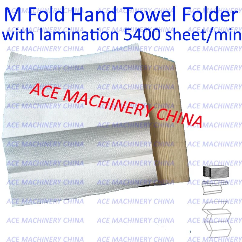 6lanes High Speed M Fold Hand Towel Machine with Lamination