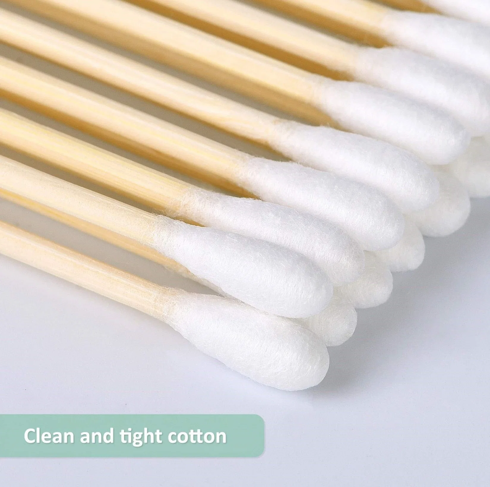 High quality/High cost performance  Medical Supply Cleaning Disinfection Wound Skin Disposable 6 Inch Bamboo Q Tip Cotton Bud Swab