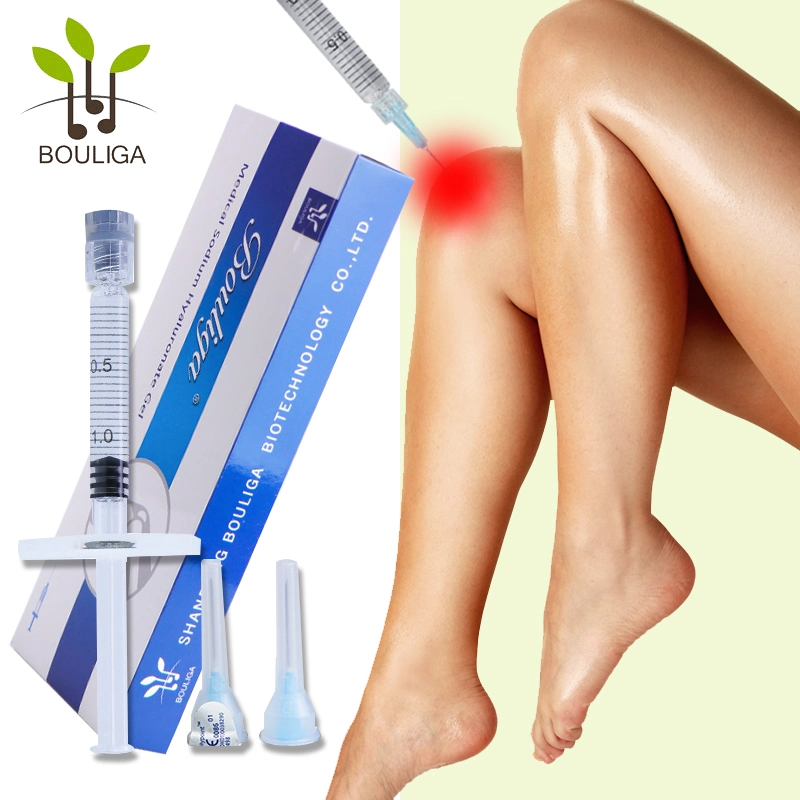 Bouliga Gel de osteoartritis de rodilla Inyecciones Hialurónico de lubricación del dolor de rodilla de inyección