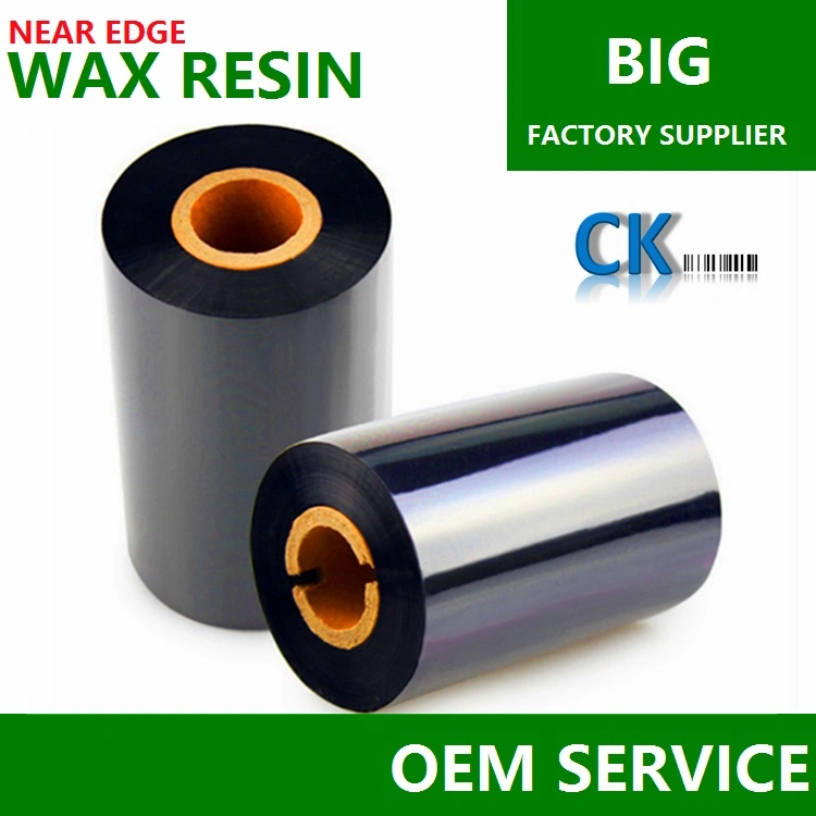 From Barcode Ribbon Coating & Slitting Manufacturer Ck30 Barcode Ribbon Film Near Edge Wax Resin/Tto