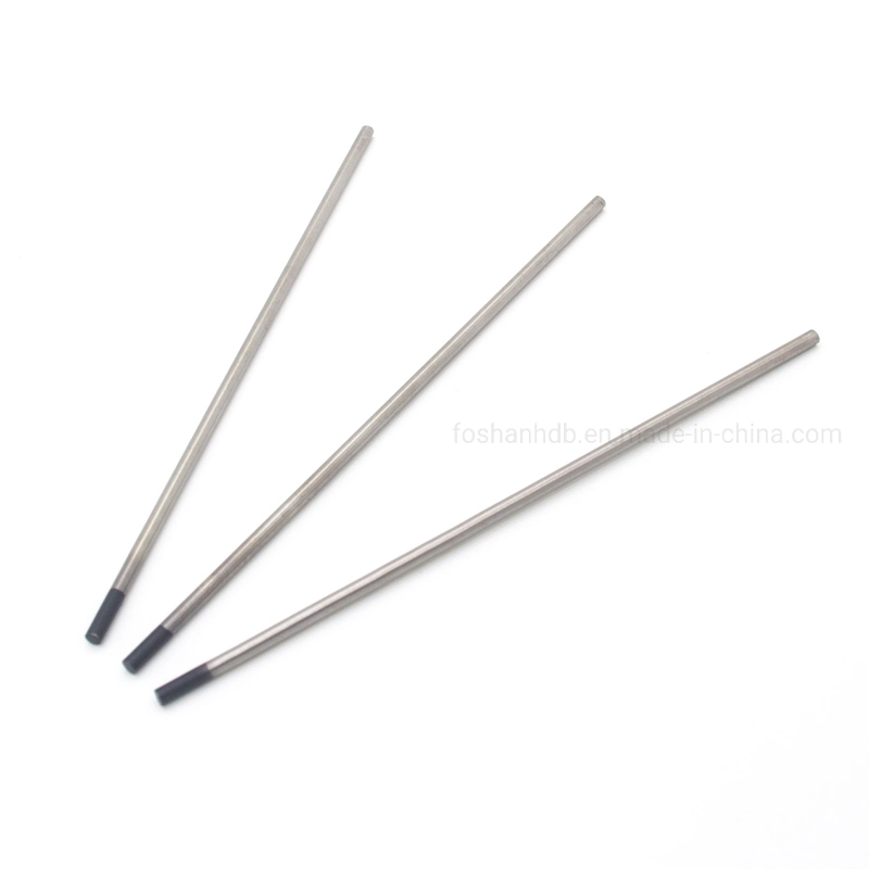 Électrode à tige de soudage TIG tungstène Wl10 pour soudage à chaud 1,6 mm-3,2 mm Pour le soudage de l'acier moulé