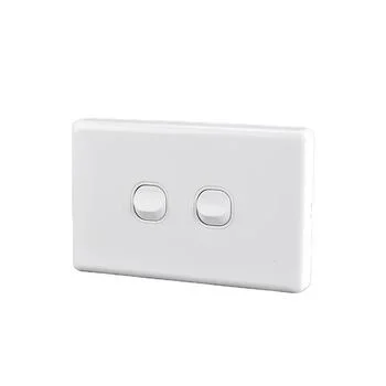 Australian Standard Slimline Wall Switch Double Powerpoint with 2 Gang Socket Outlet