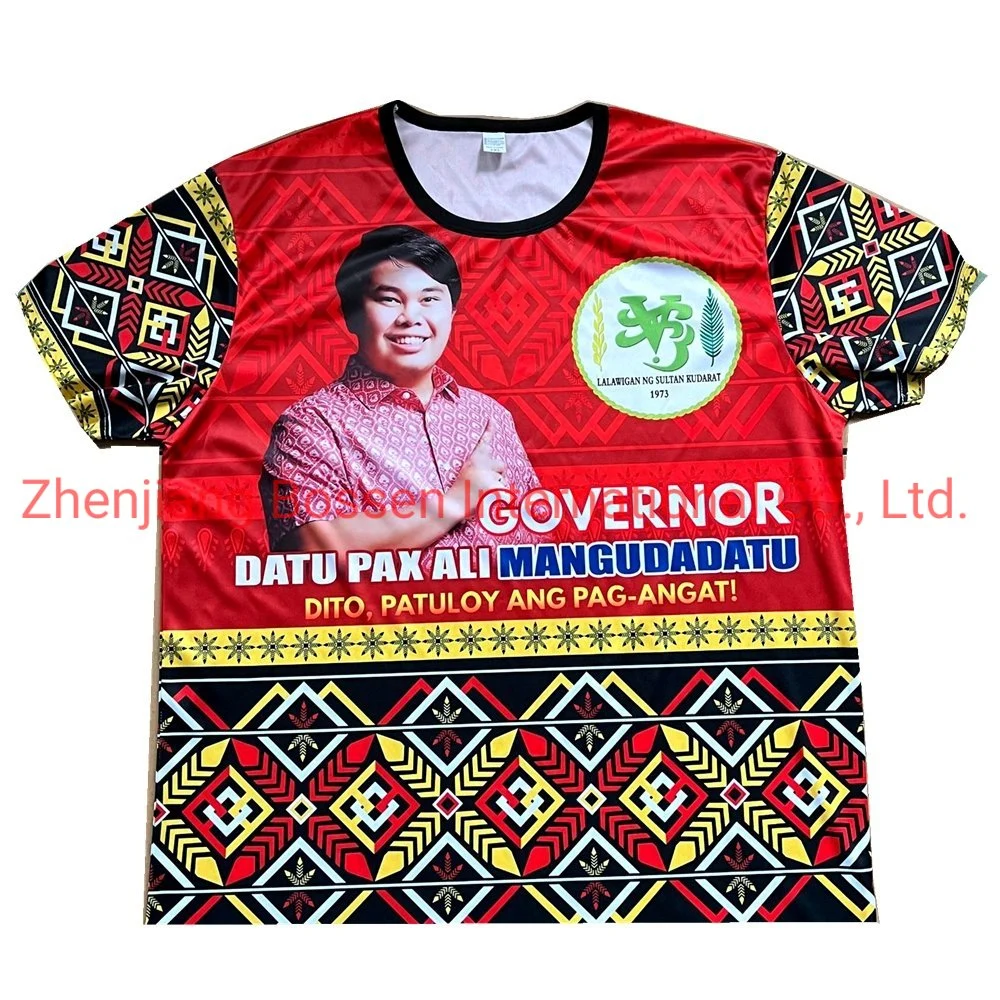 China Fábrica OEM Diseño Personalizado Impresión Barato Poliéster Blanco Camisetas de Campaña Polo Camisa Barato Secado Rápido Camisetas Electorales