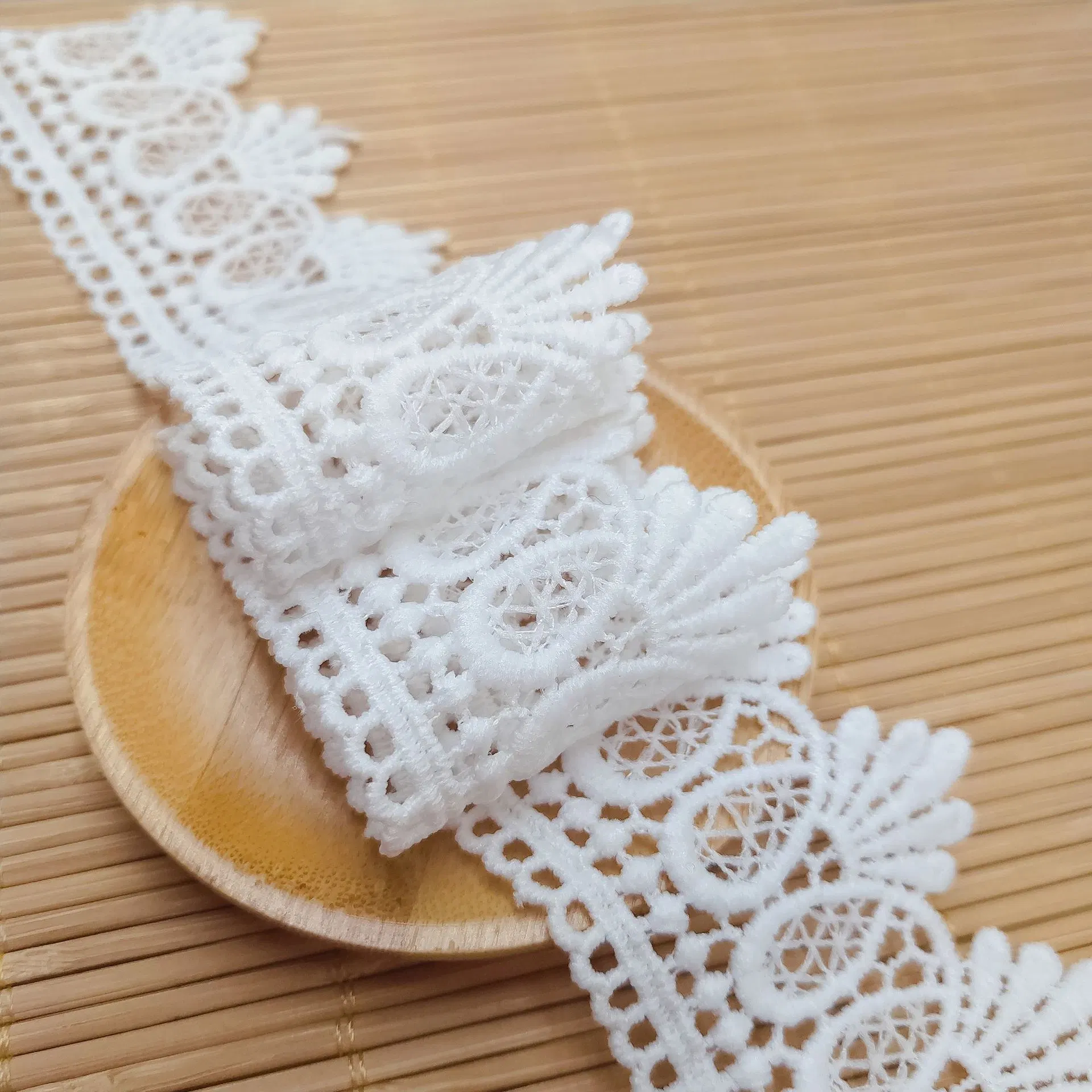 Milk Silk Water-Soluble Fabric Unilateral Garment Accessories Embroidery Lace Wholesale/Supplier