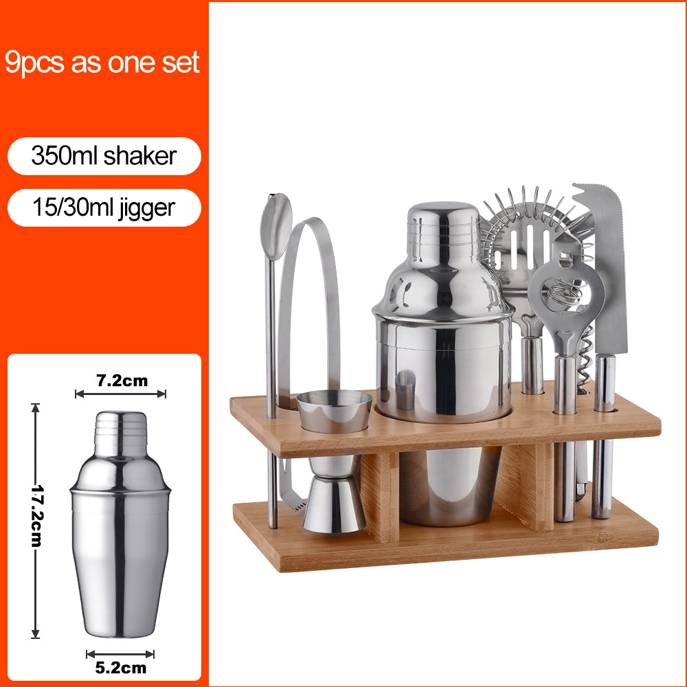 Boston Cocktail Shaker Set with Muddle Spoon Pourer for Bartender