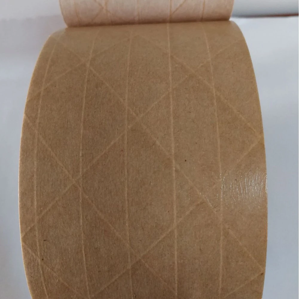 Reinforced Wet Kraft Paper Tape Packing and Sealing Tape High Adhesive Tape