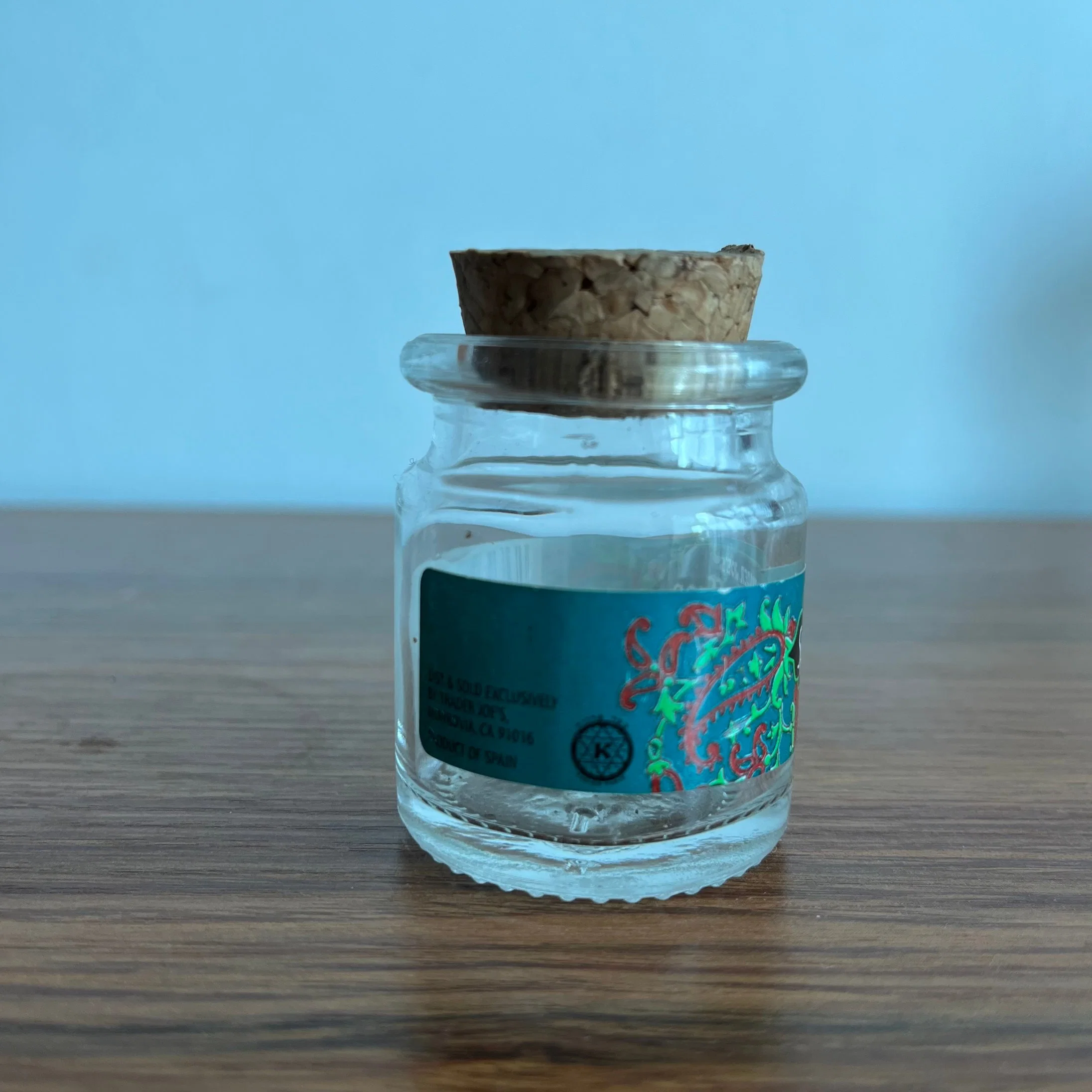 Flacon transparent 3 bouteilles Oz en verre Jars Jars stockage pour Flacon de stockage de petite capacité