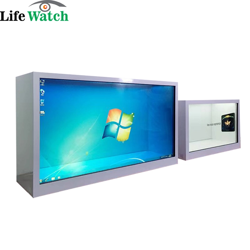 22-Inch Windows System 3D Transparent Holographic Showcase Display Touch LCD Screen