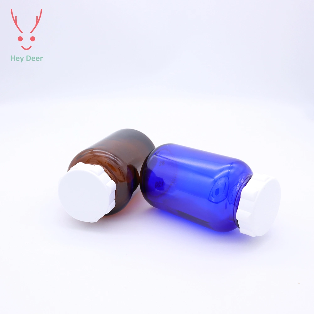 500cc Wide Mouth Pill Capsules Tablets Medicine Glass Bottle with Plastic Cap