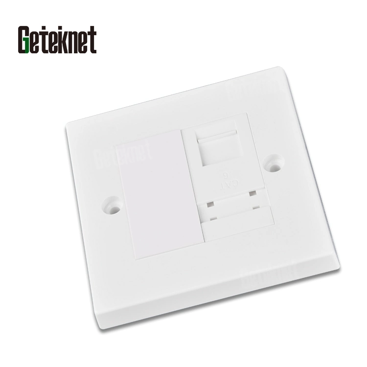 Gcabling 1port 2port RJ45 86X86mm Wall Plate Socketdata Faceplate Outlet Keystone Jack UK Wall Plate