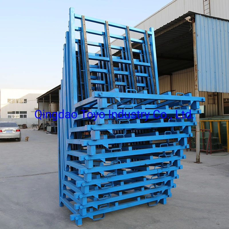 Glass Storage Rack in L Shape Used in The Workshop of Glass Industry