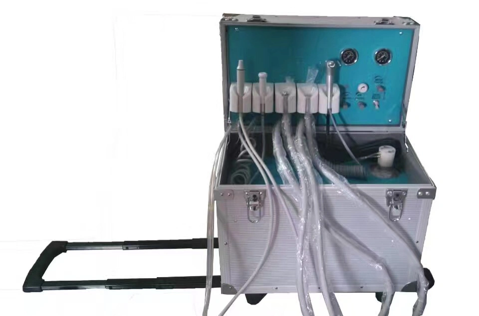 Movable Portable Dental Unit for Sale with Luggage Box