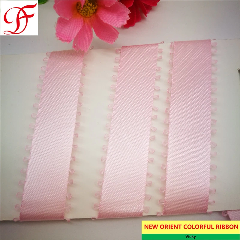 Hot Selling 6mm~25mm Polyester Picot Satin Ribbon Double Face for Gifts/Decoration/Bows/Garments Accessories/Xmas/Packing/Wrapping/Ribbon Lei