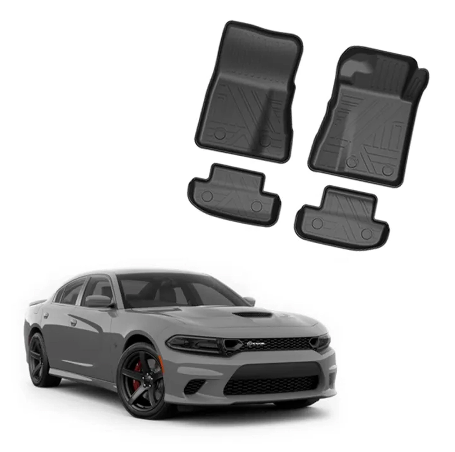 Tapis de voiture TPE d'origine pour voiture Dodge Charger 2010-2022 Tapis de sol