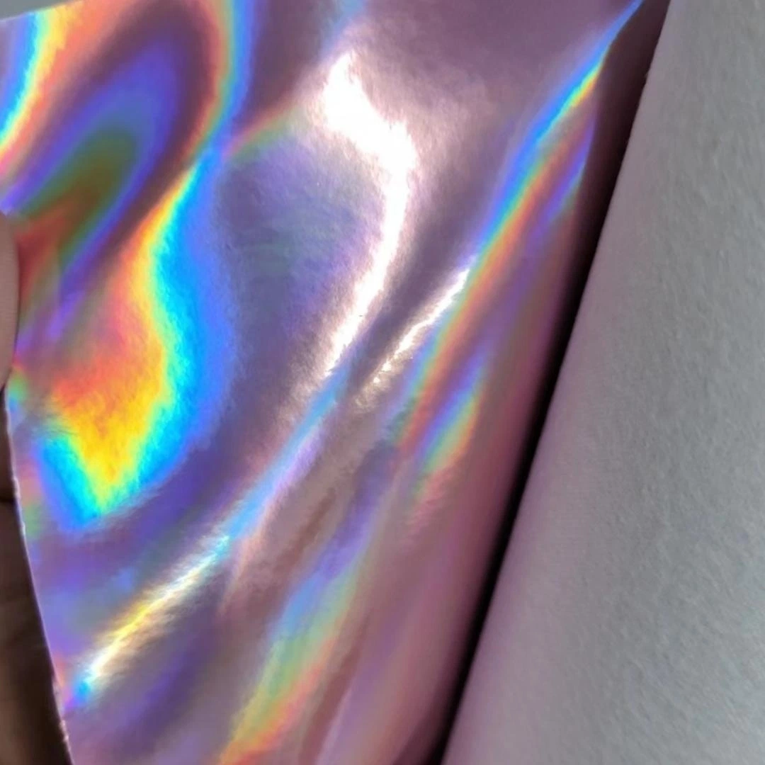 Holographic PU Leather for Bags, Garments, Packaging