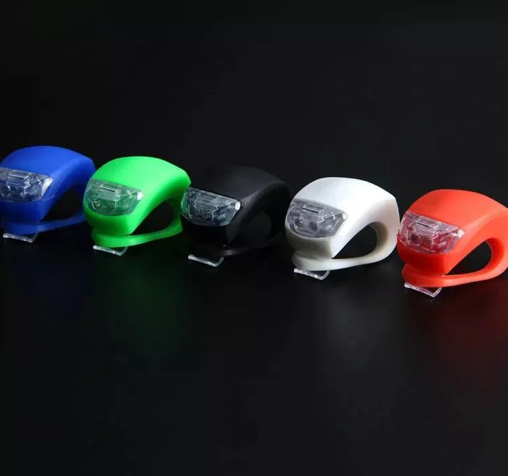 Silicone Material Light up Front Rear Bike Light Flashlight Bicycle Light