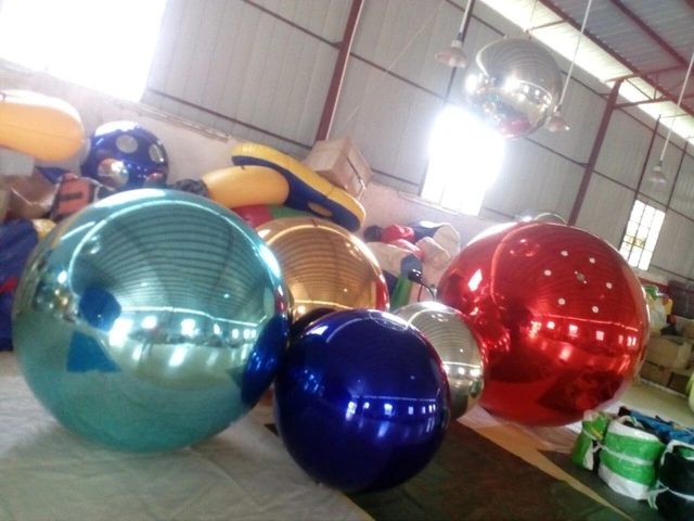 2023 Inflatable Silver Mirror Ball /Inflatable Nice Mirror Balloon for Advertising