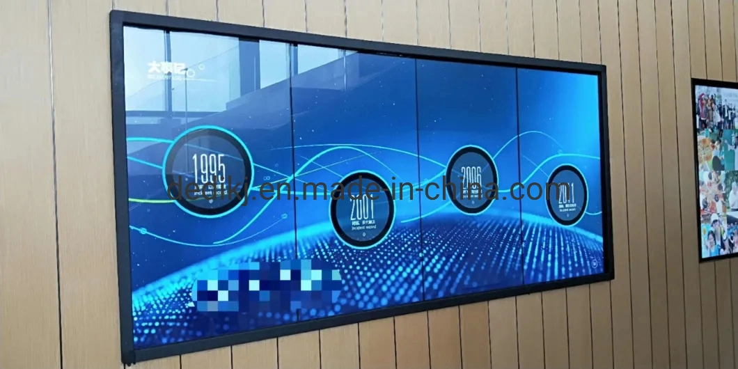 3.5mm Bezel 500nits 55inch Ultra Narrow Bezel Samsung LCD Video Wall with Stand Cabinet Installation