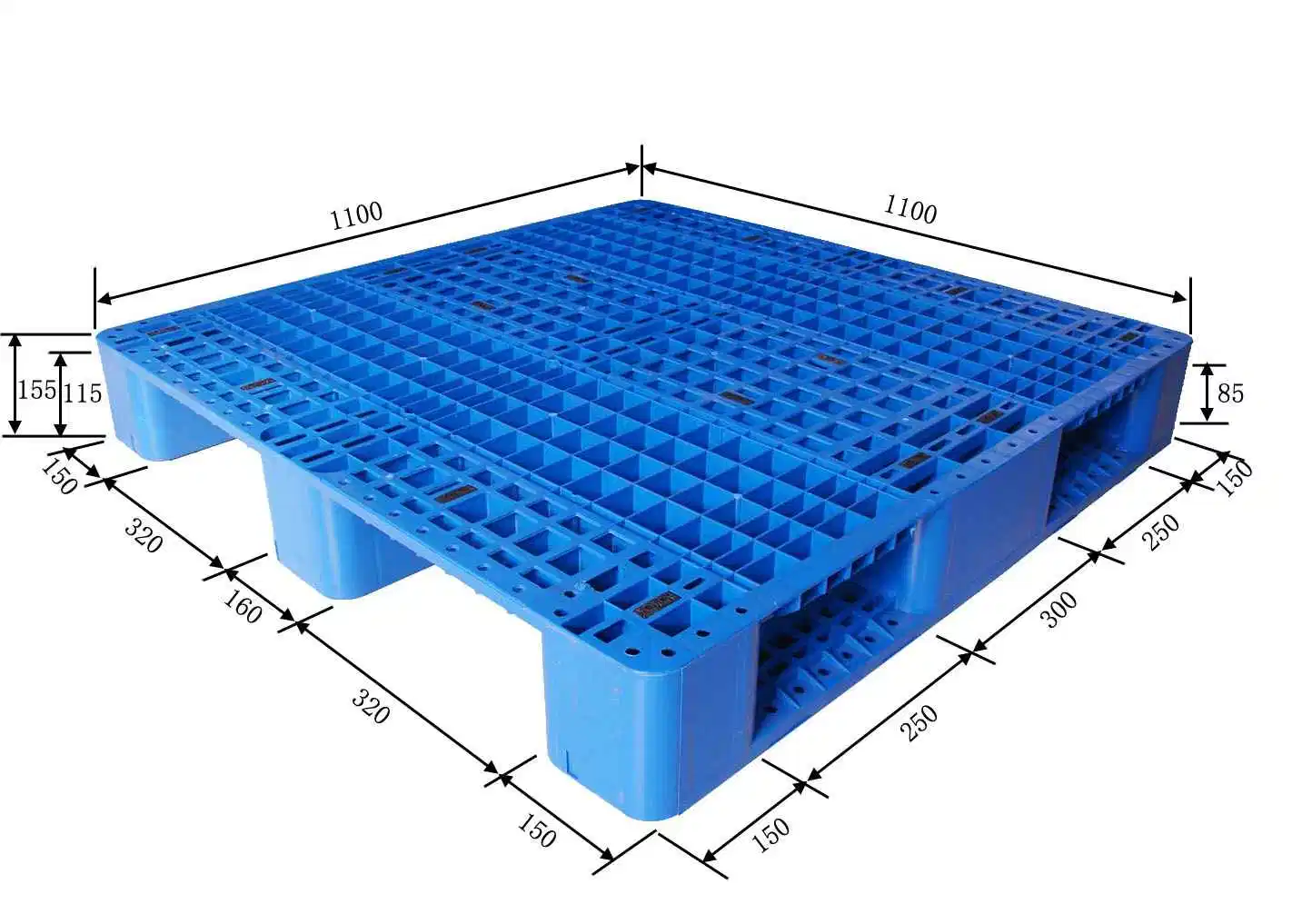 Brand New Safe Block Plastic Pallet Heavy Duty Euro HDPE