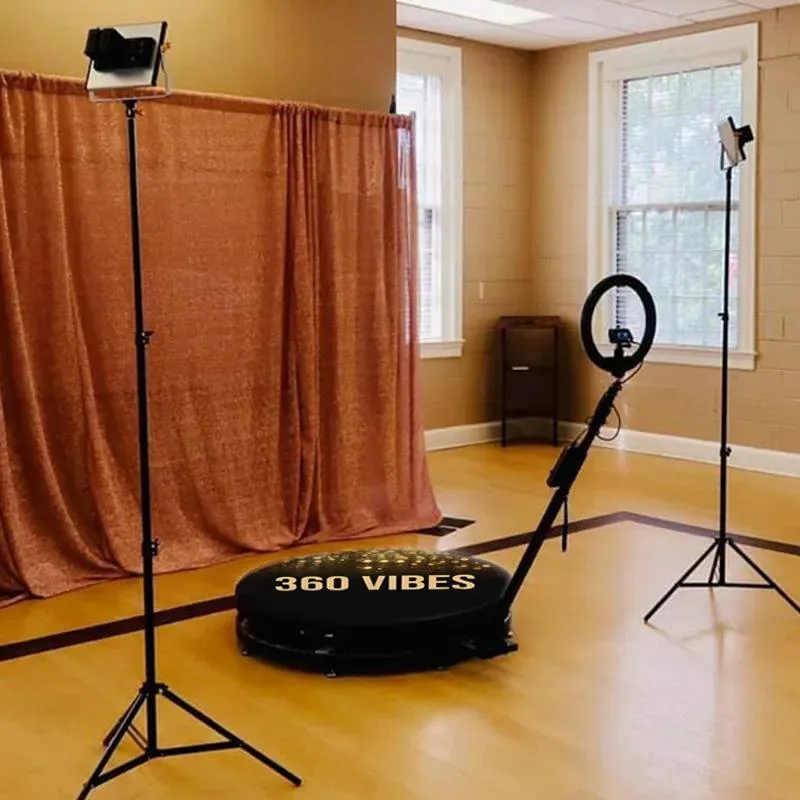 in Stock Real Time Green Screen Photo Background Lighting Accessories Ring Light for Live 360 Video Booth